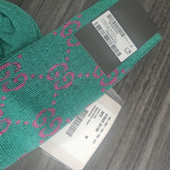 Gucci GG Logo Glittery Socks NWT - Picture 4 of 6
